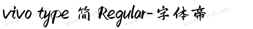 vivo type 简 Regular字体转换